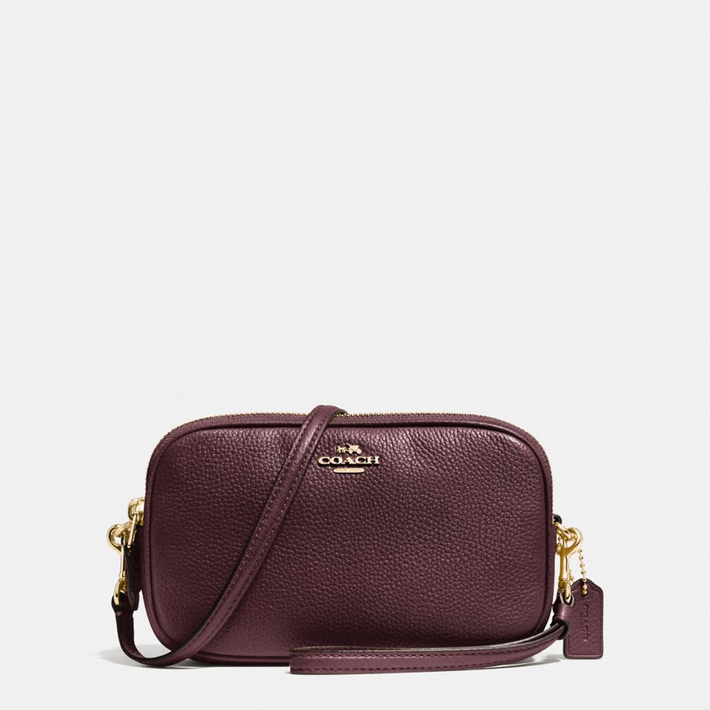 COACH F65547 Sadie Crossbody Clutch LI/OXBLOOD