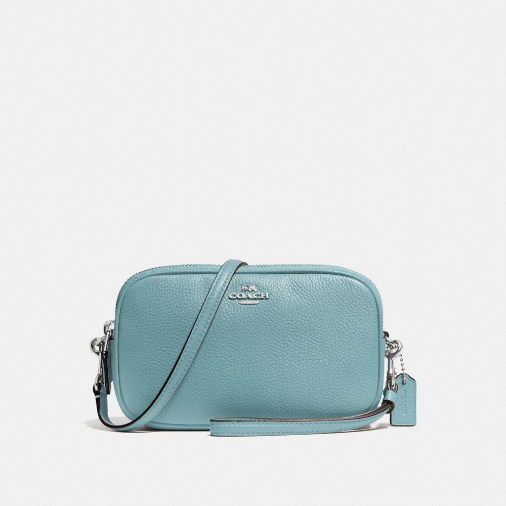 COACH f65547 CROSSBODY CLUTCH CLOUD/SILVER