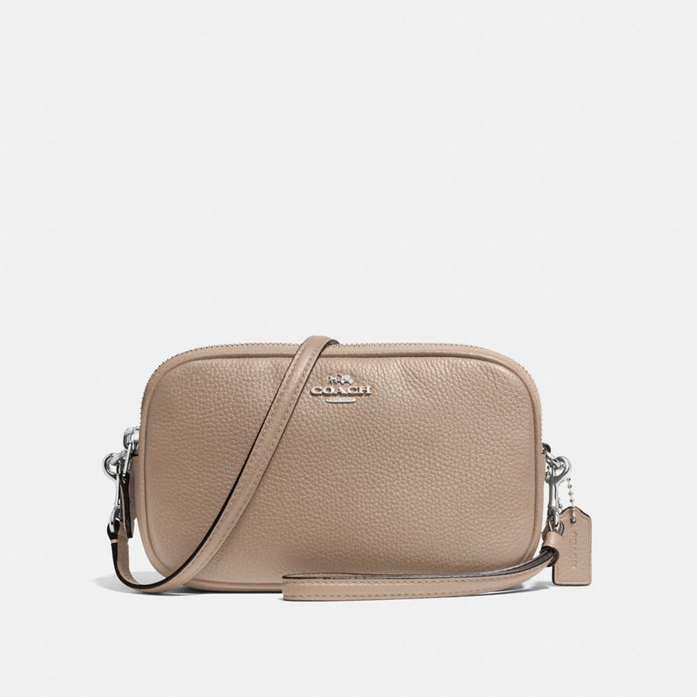 SADIE CROSSBODY CLUTCH - SV/STONE - COACH F65547