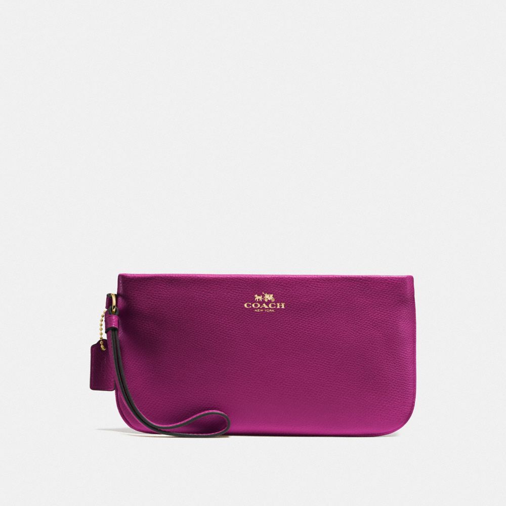 COACH F65555 - LARGE WRISTLET FUCHSIA/GOLD