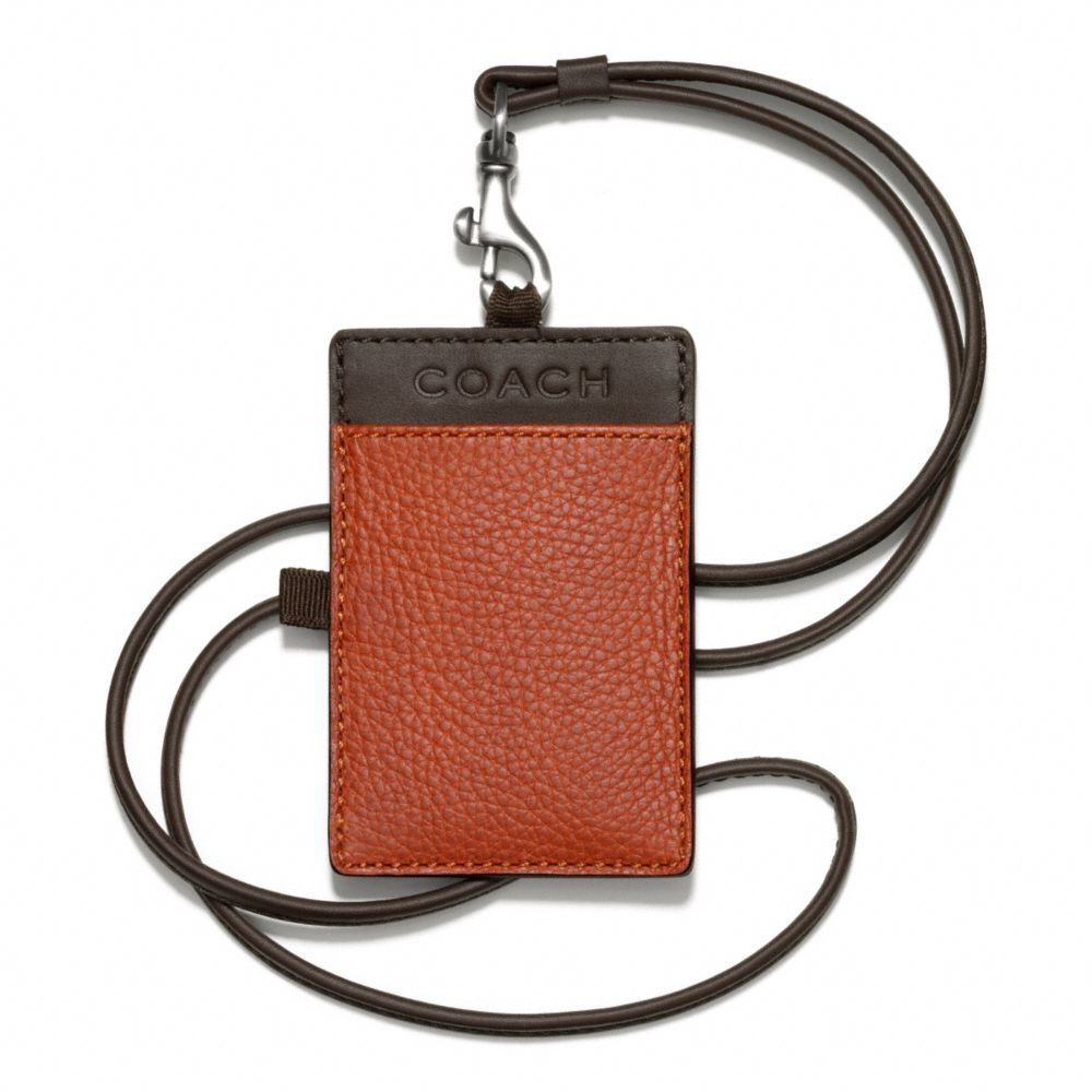 COACH F65656 - CAMDEN LEATHER EAST/WEST LANYARD ORANGE/MAHOGANY