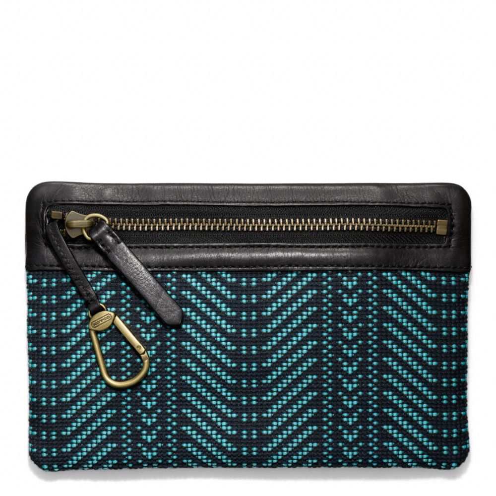 COACH F65738 BLEECKER WOVEN KEYCASE ENVELOPE ONE-COLOR