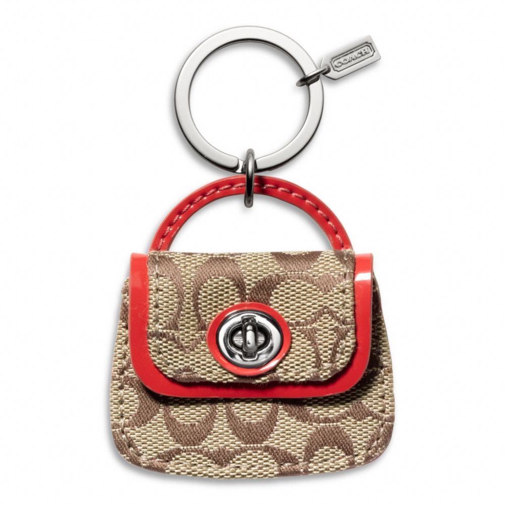 PARK SIGNATURE HANDBAG KEY RING - f65744 - F65744SKHVR