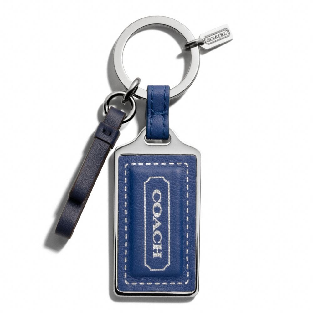 PARK LEATHER HANGTAG KEY RING COACH F65746