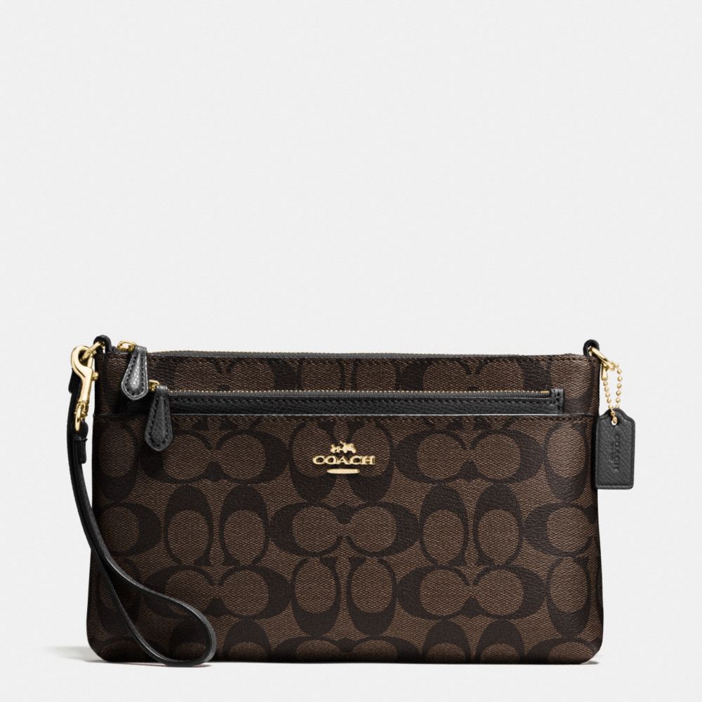 WRISTLET IN POP UP POUCH IN SIGNATURE - IMITATION GOLD/BROWN/BLACK - COACH F65806