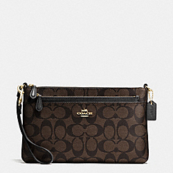 COACH F65806 - WRISTLET IN POP UP POUCH IN SIGNATURE IMITATION GOLD/BROWN/BLACK