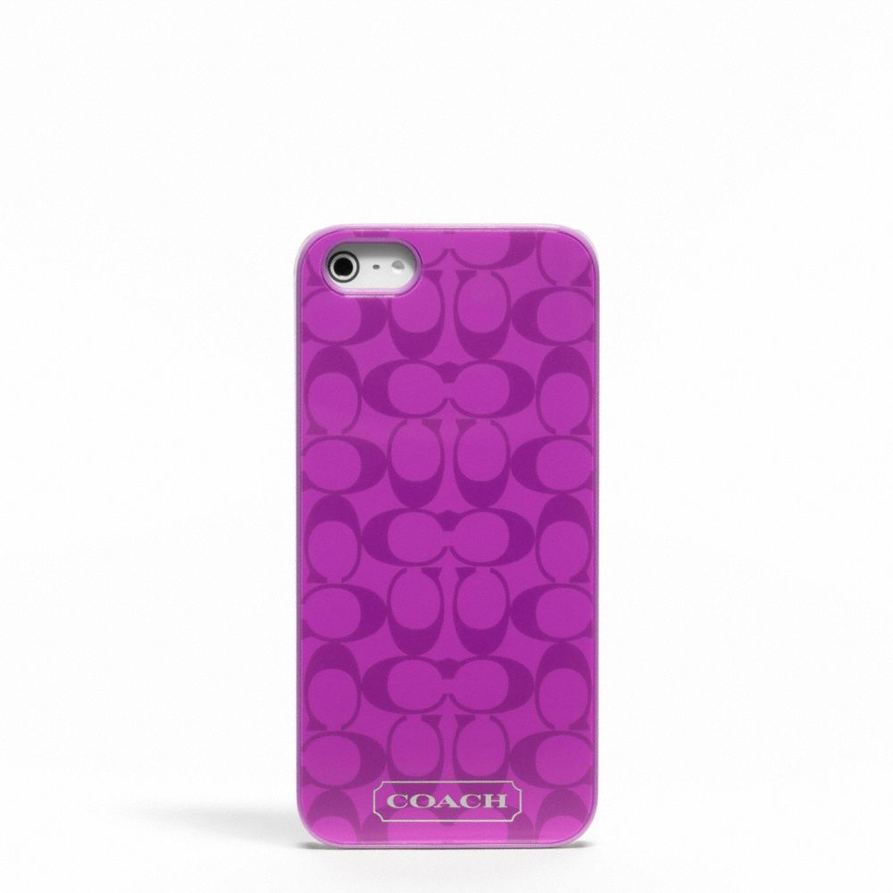 COACH EMBOSSED LIQUID GLOSS IPHONE 5 CASE - ONE COLOR - F65899