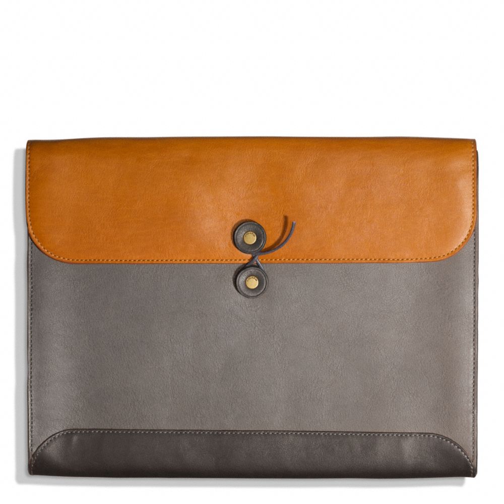 BLEECKER COLORBLOCK PORTFOLIO\ - SHARKSKIN/NATURAL - COACH F65998