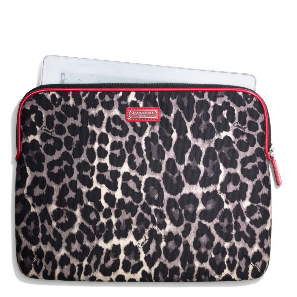 PARK OCELOT PRINT EAST/WEST TABLET SLEEVE COACH F66012