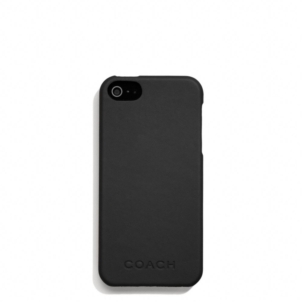 COACH f66017 CAMDEN LEATHER MOLDED IPHONE 5 CASE BLACK