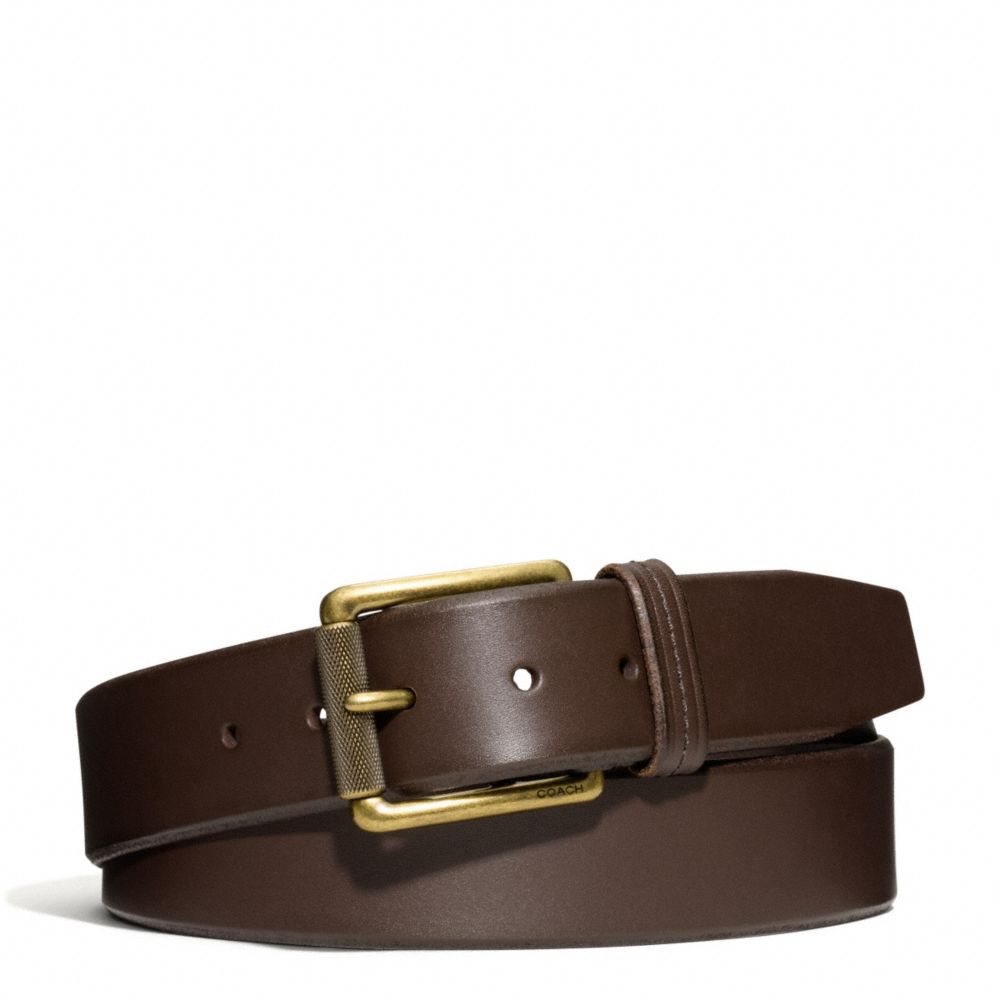 HAMPTONS OVERSIZED SMOOTH LEATHER BELT - f66102 - F66102B4MA