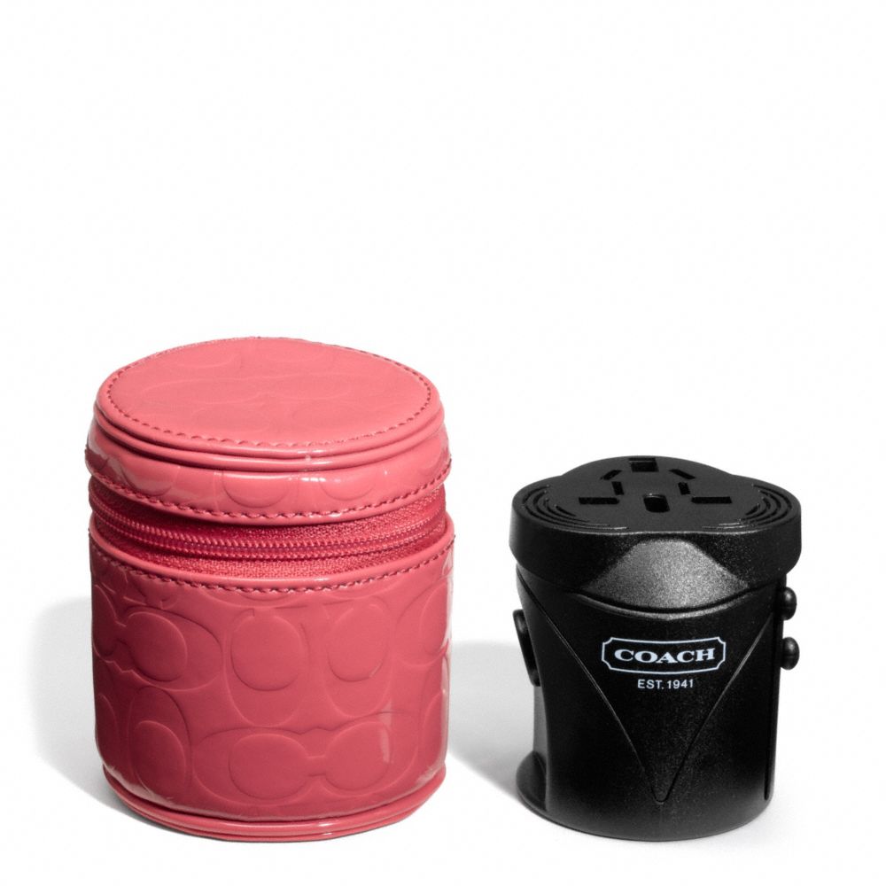 COACH F66158 Embossed Liquid Gloss Travel Adaptor 