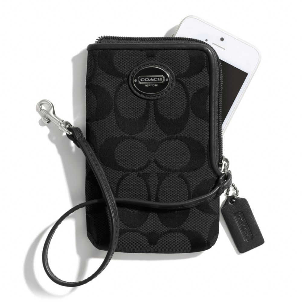 COACH SIGNATURE NORTH/SOUTH UNIVERSAL CASE - ONE COLOR - F66201