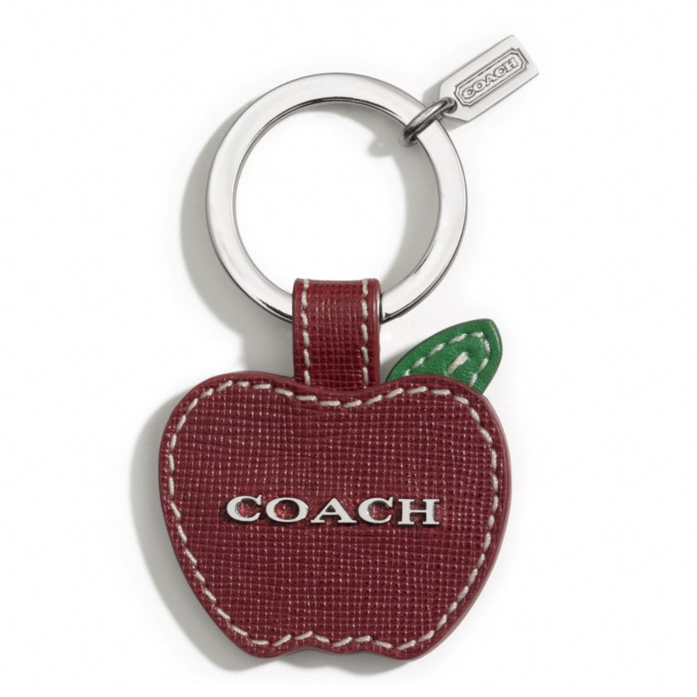 COACH SAFFIANO APPLE KEY RING - ONE COLOR - F66335