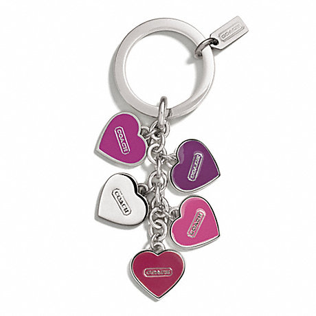 COACH F66398 MULTI HEART MULTI MIX KEY RING ONE-COLOR