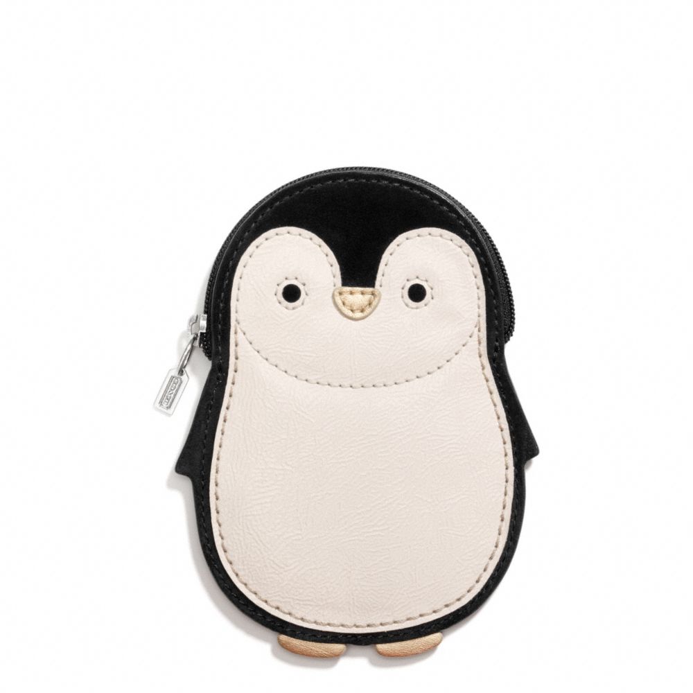 PENGUIN MOTIF COIN PURSE COACH F66420