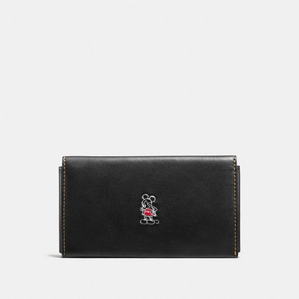 COACH F66440 Mickey Phone Wallet BLACK