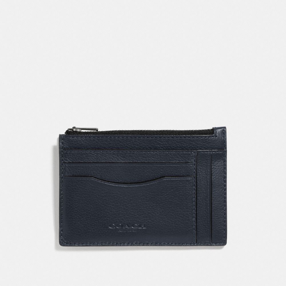 COACH Multiway Zip Card Case In Signature Canvas in Black for Men