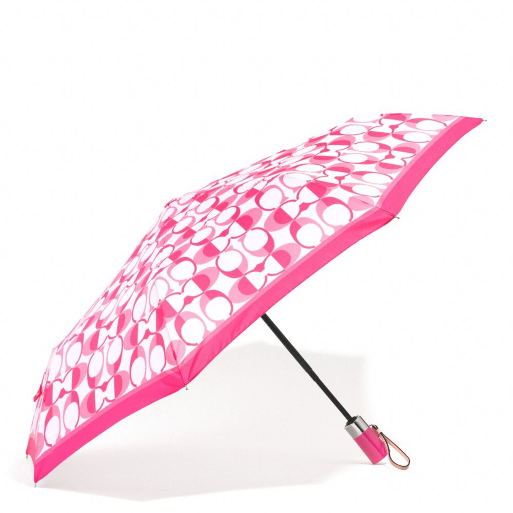 COACH F66637 Peyton Dream C Umbrella SILVER/WHITE POMEGRANATE
