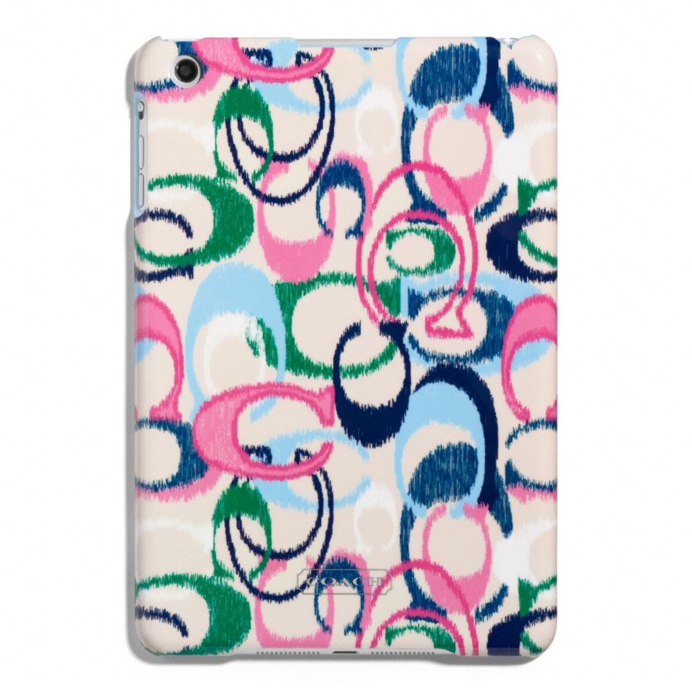 COACH F66700 SIGNATURE STRIPE IKAT PRINT MOLDED MINI IPAD CASE ONE-COLOR