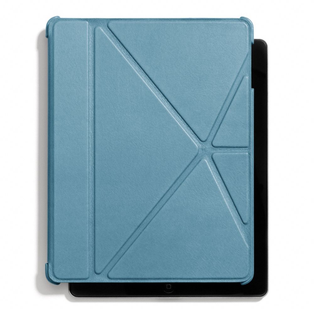 BLEECKER LEATHER IPAD 4 CASE - f66725 - CADET