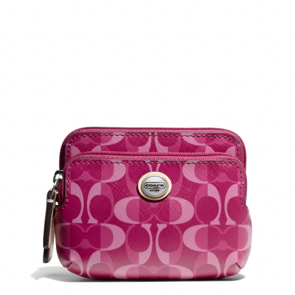 COACH PEYTON DREAM C DOUBLE ZIP COIN WALLET - ONE COLOR - F66776