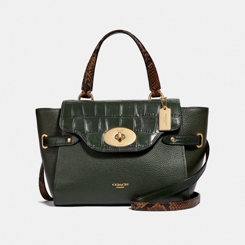 BLAKE FLAP CARRYALL - IVY/IMITATION GOLD - COACH F66887