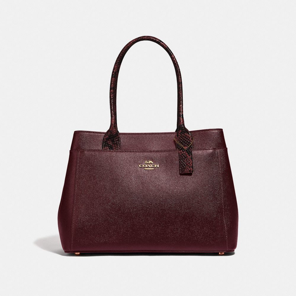 COACH F66888 CASEY TOTE WINE/IMITATION GOLD