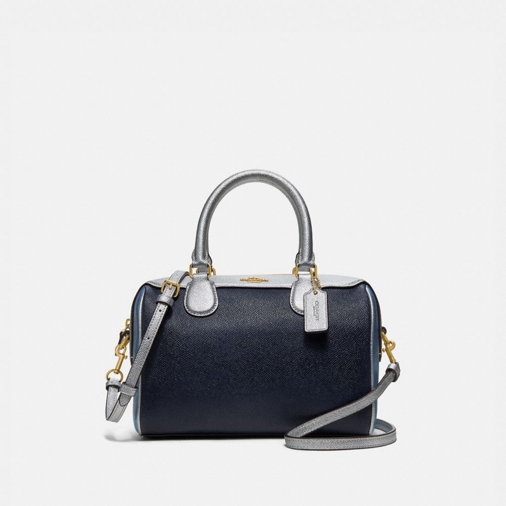 COACH F66909 Mini Bennett Satchel In Colorblock MIDNIGHT MULTI/IMITATION GOLD