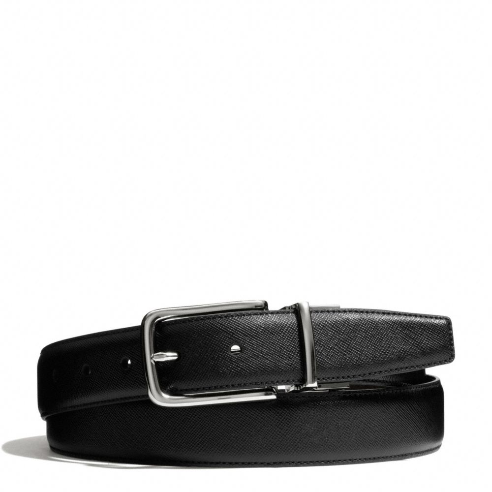 HARNESS TEXTURED LEATHER CUT TO SIZE REVERSIBLE BELT - f66916 - F66916SBKMA