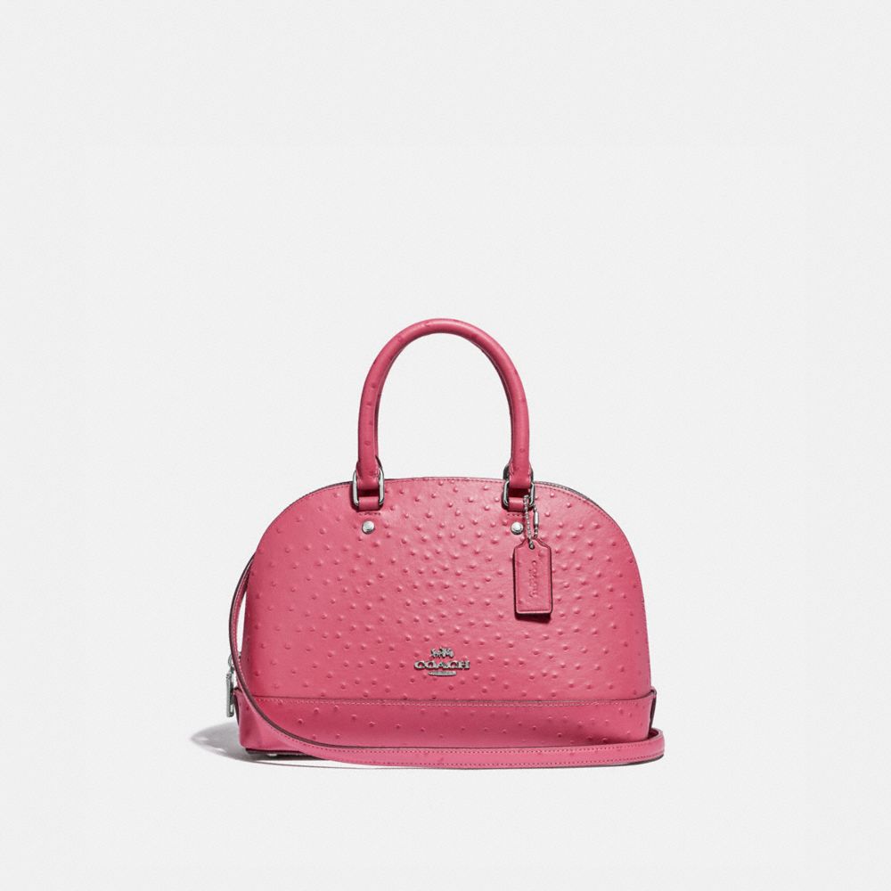 MINI SIERRA SATCHEL - F66932 - STRAWBERRY/SILVER