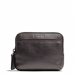 COACH F66938 Campbell Leather Double Zip Coin Wallet 