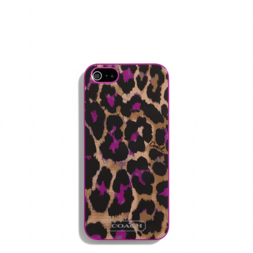 SIGNATURE STRIPE OCELOT PRINT IPHONE 5 CASE - f66945 - F66945SVVO