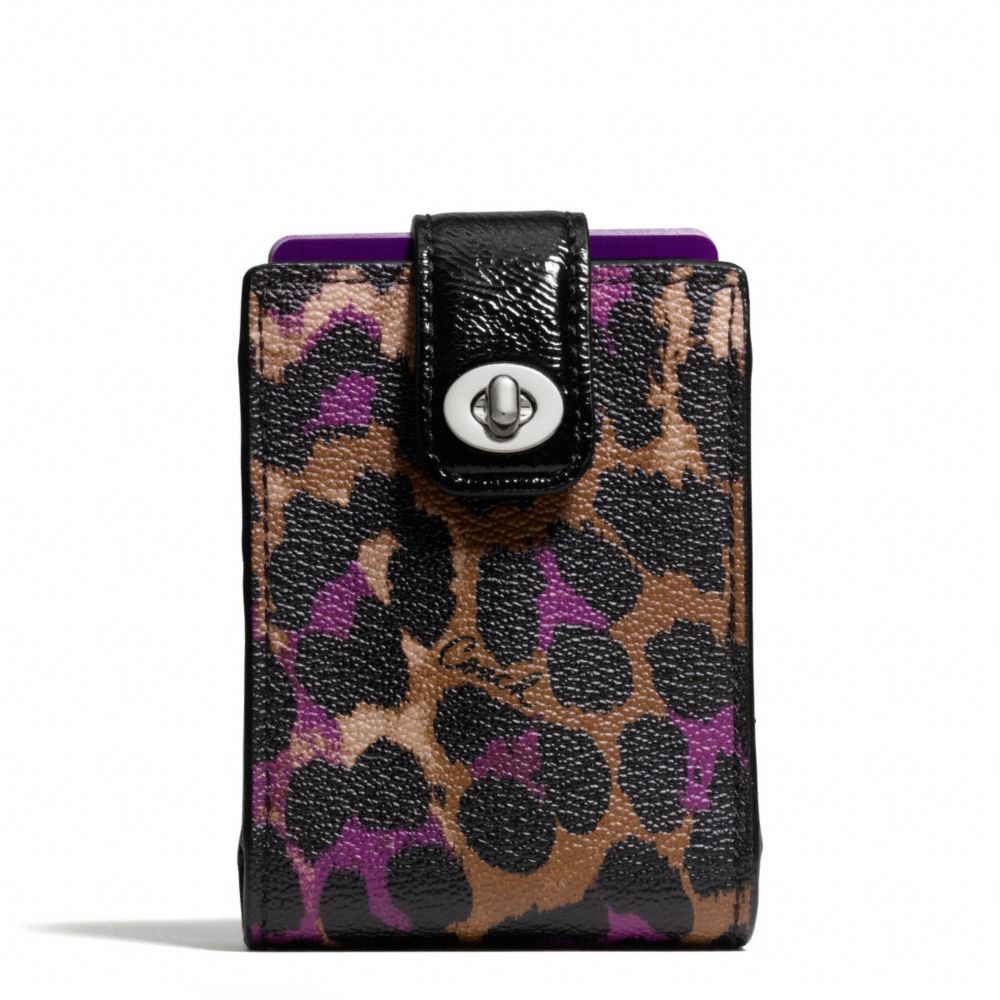 COACH f66946 SIGNATURE STRIPE OCELOT PRINT PLAYING CARDS 