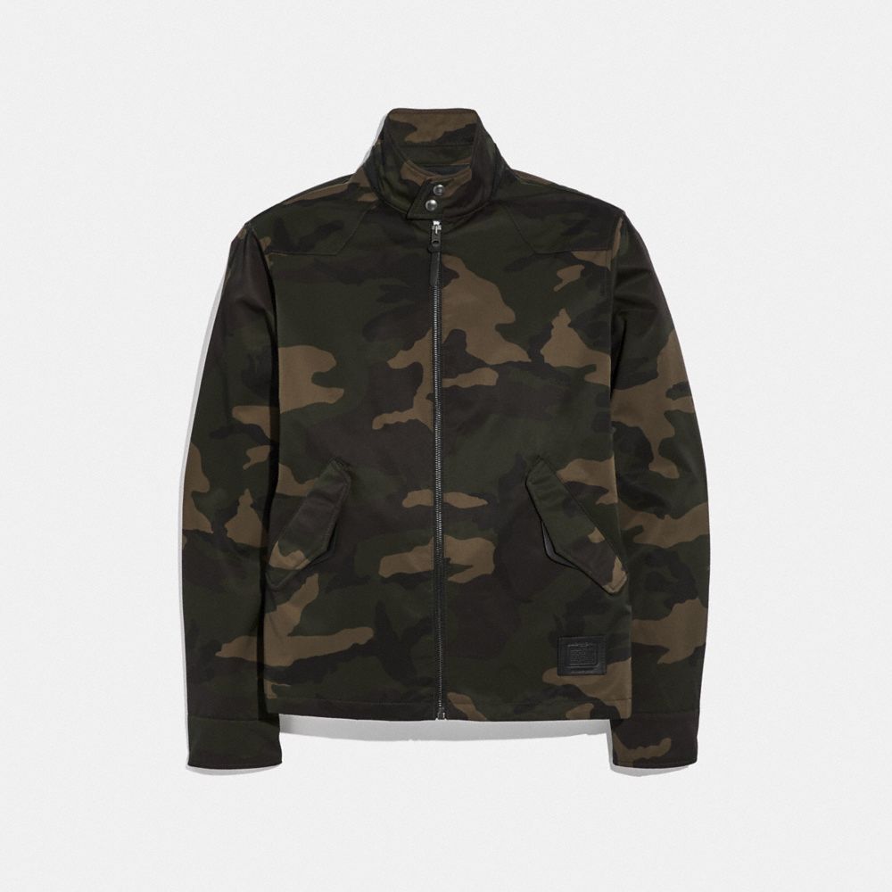 COACH F66990 - PRINTED BARRACUDA JACKET DARK GREEN CAMO