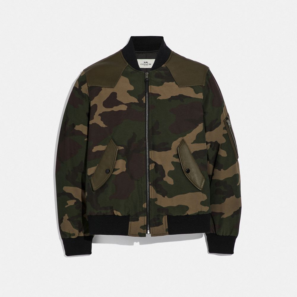 CAMO MA-1 JACKET - GREEN CAMO - COACH F66998