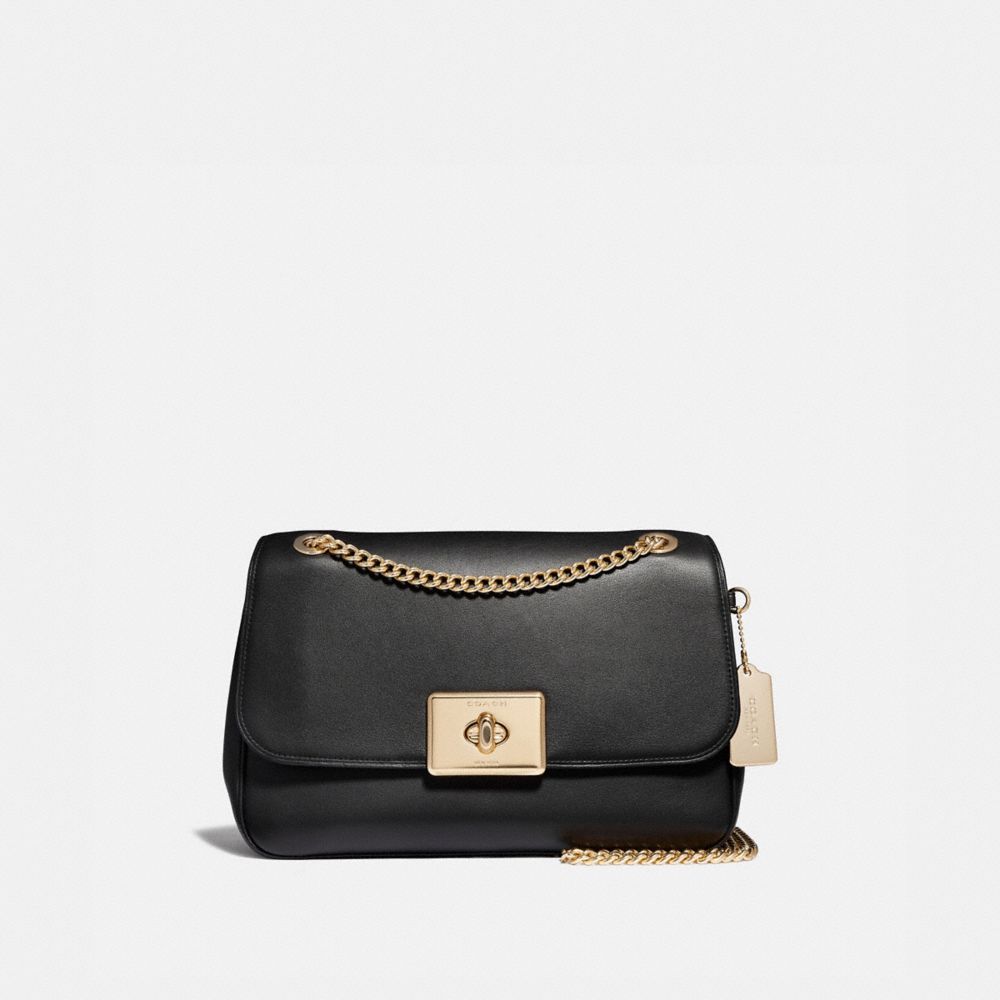 LARGE CASSIDY CROSSBODY - F67028 - BLACK/IMITATION GOLD