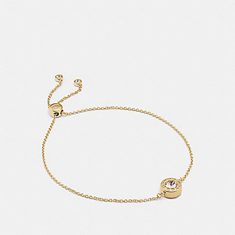 COACH OPEN CIRCLE SLIDER BRACELET - GOLD - F67072