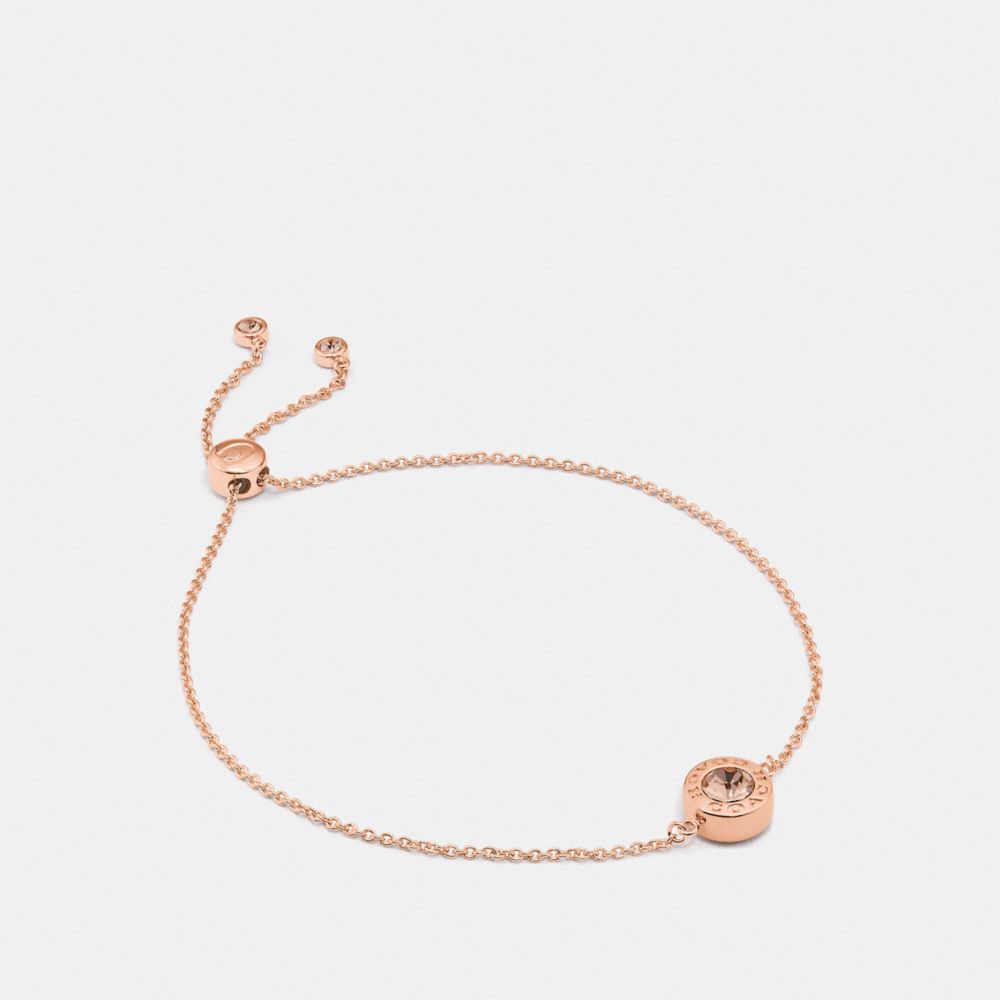 OPEN CIRCLE SLIDER BRACELET - ROSEGOLD - COACH F67072