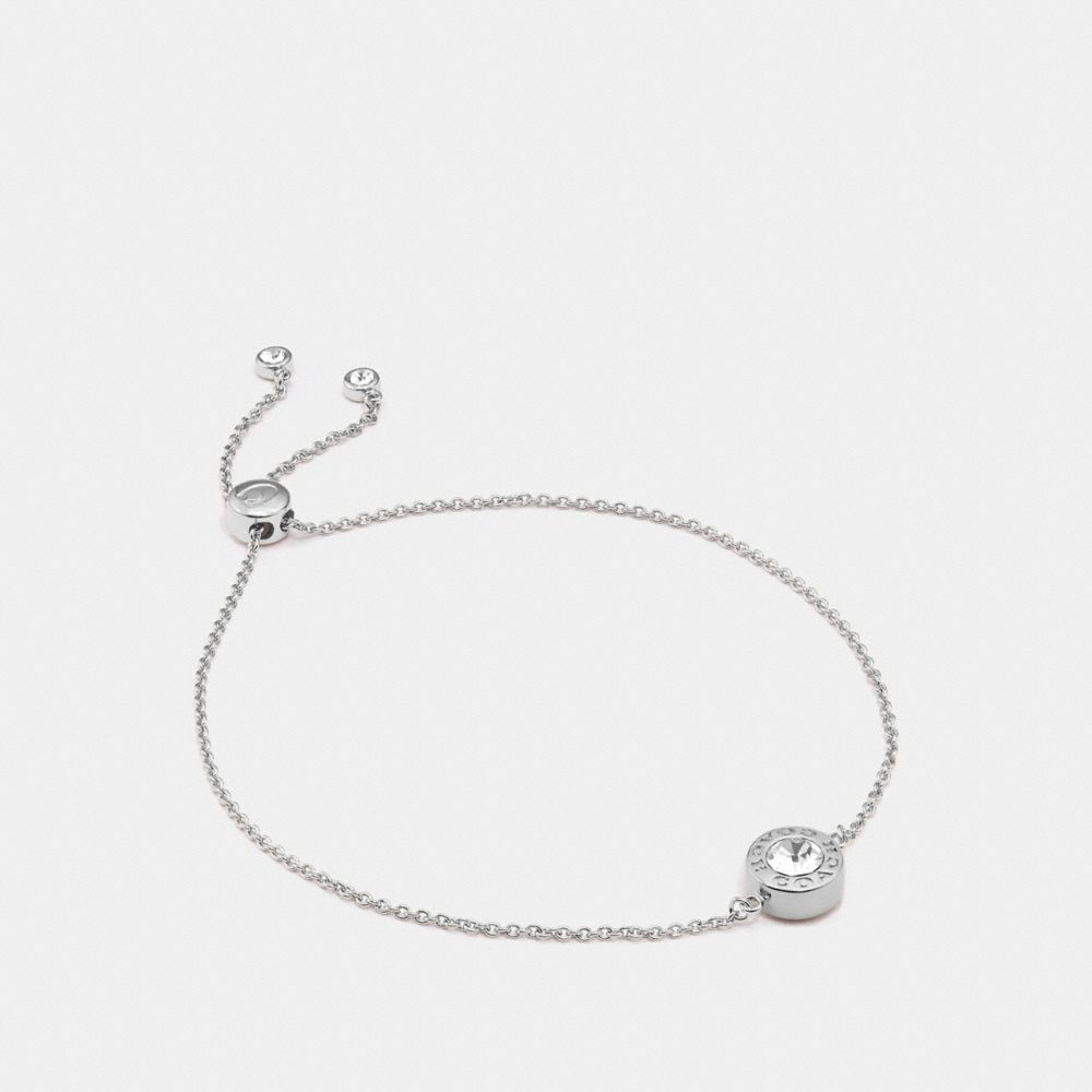 OPEN CIRCLE SLIDER BRACELET - SILVER - COACH F67072