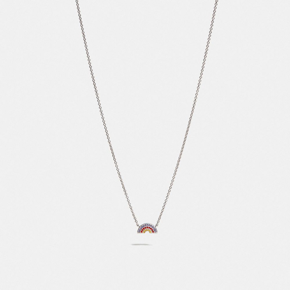 COACH F67094 - RAINBOW NECKLACE MULTI/SILVER