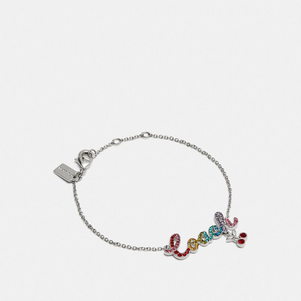 COACH SCRIPT BRACELET - MULTI/SILVER - COACH F67095