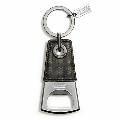 COACH F67097 TATTERSALL BOTTLE OPENER KEY RING ONE-COLOR