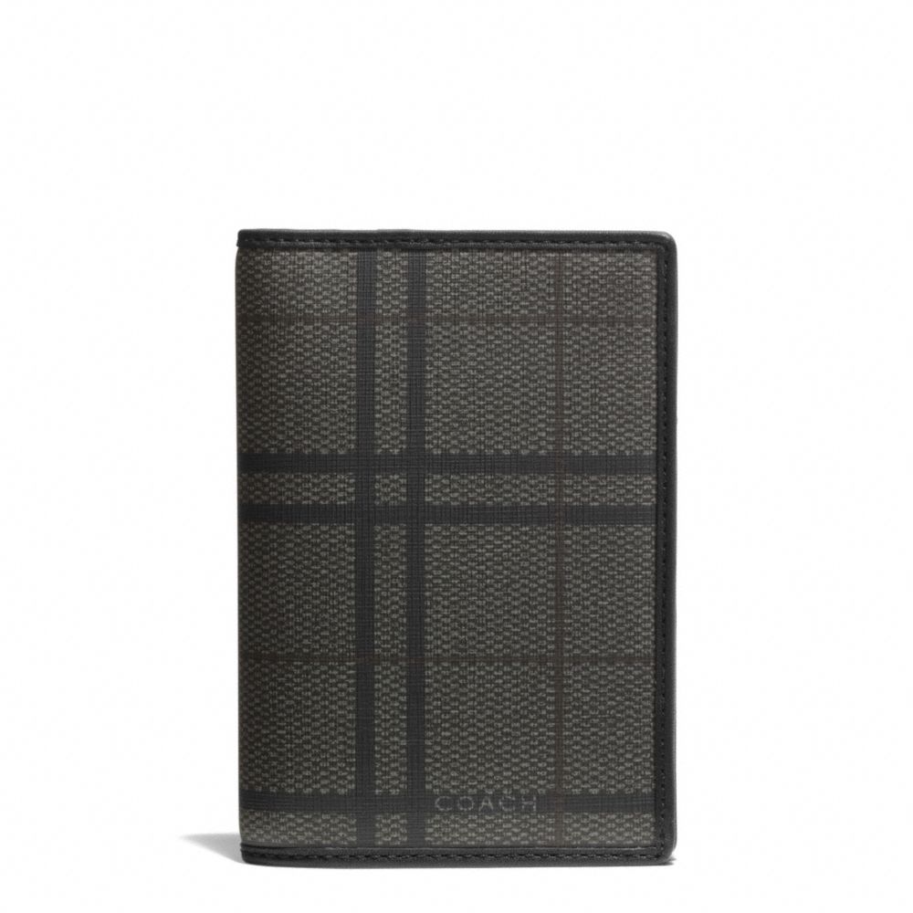 COACH f67099 TATTERSALL PASSPORT CASE 