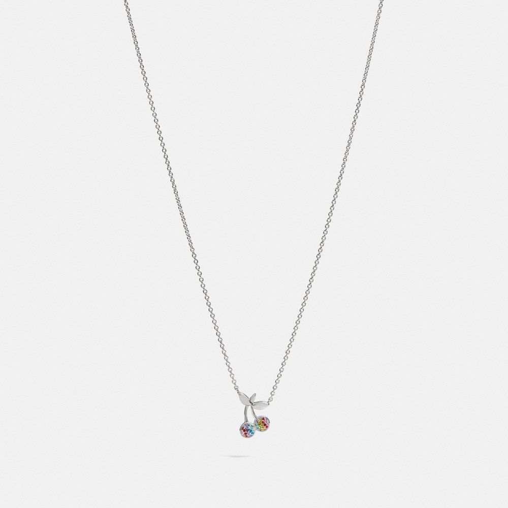 CHERRY NECKLACE - MULTI/SILVER - COACH F67101