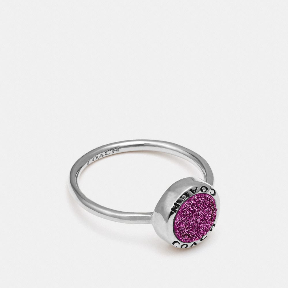 OPEN CIRCLE RING - PURPLE/SILVER - COACH F67126