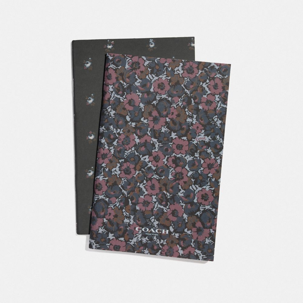 COACH NOTEBOOK SET WITH DITSY FLORAL PRINT - MULTICOLOR - F67144