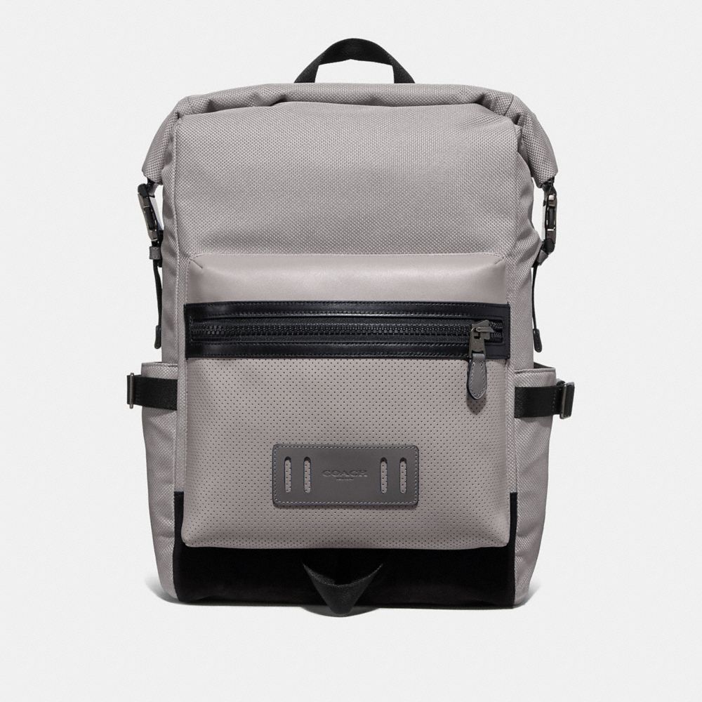 TERRAIN ROLL TOP BACKPACK - F67312 - GREY BIRCH/BLACK ANTIQUE NICKEL