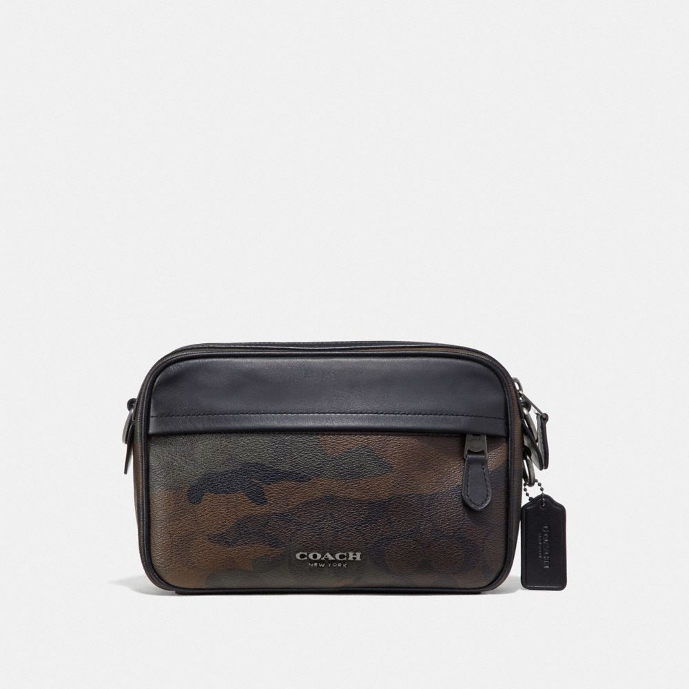 GRAHAM CROSSBODY IN SIGNATURE CANVAS WITH CAMO PRINT - GREEN MULTI/BLACK ANTIQUE NICKEL - COACH F67326