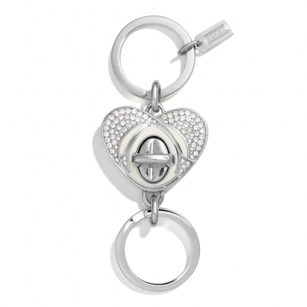 COACH F67400 - MILTON GLASER VALET KEY RING SILVER